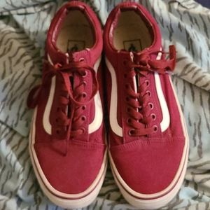 Marroon Vintage vans